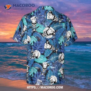 Tropical Blue-leaved Chef’s Hawaiian Shirt