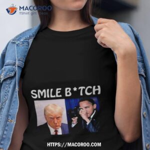 Trump Mugshot Smile Bitch Obama Photo Design Shirt