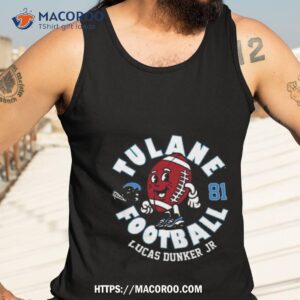 tulane green wave lucas dunker 2023 ncaa football shirt tank top 3