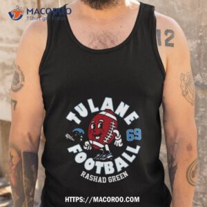 tulane green wave rashad green 2023 ncaa football shirt tank top
