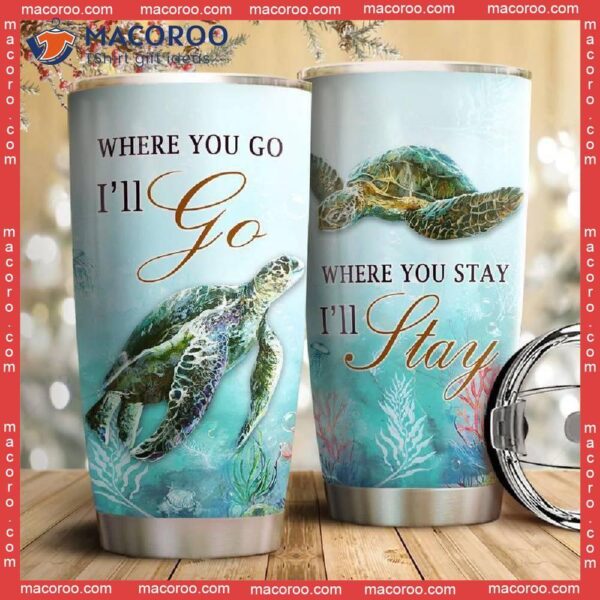 Turtle Couple Stainless Steel Tumbler