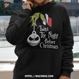 twas the night before christmas grinch shirt grinch t shirt mens hoodie