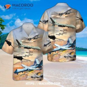 U.s. Air Force Mq-9a Reaper Hawaiian Shirt