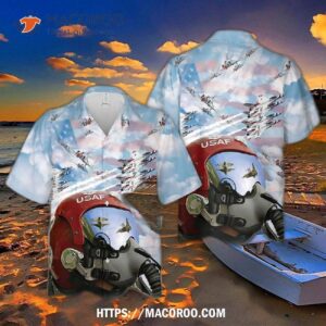 U.s. Air Force Thunderbirds Pilot Hawaiian Shirt