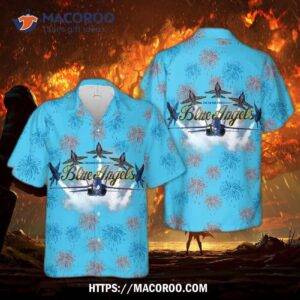 U.s Navy Blue Angels Hawaiian Shirt
