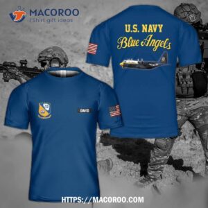 U.s. Navy Blue Angels Lockheed C-130j New Fat Albert 3D T-shirt