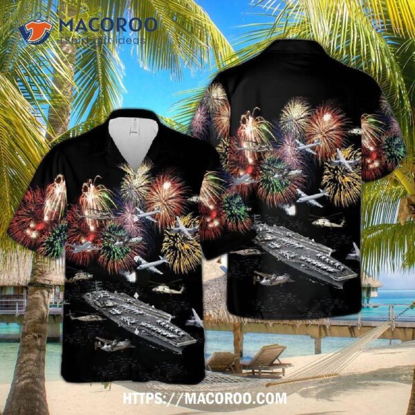 U.s Navy Nimitz-class Aircraft Carrier Hawaiian Shirt