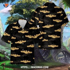 U.s. Navy Officer Submarine Warfare Badge Hawaiian Shirt