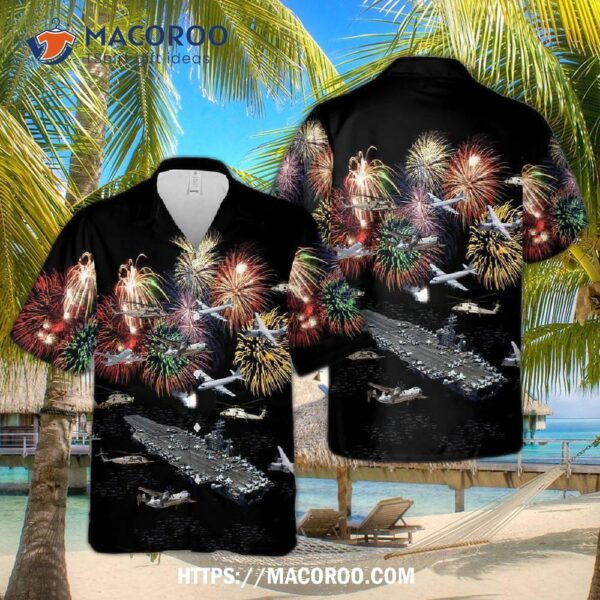 U.s Navy Uss Dwight D. Eisenhower Hawaiian Shirt