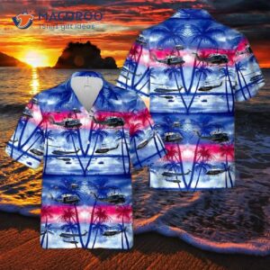 Uh-1n 1st Helicopter Hawaiian Shirt