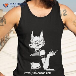 unbiased furry struggles punk girl jackal shirt tank top 3