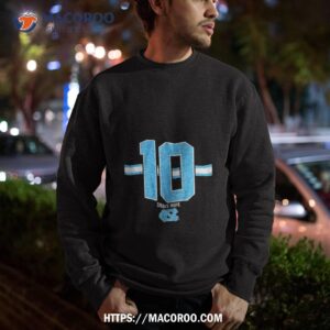 unc football drake maye 10 logo design shirt sweatshirt