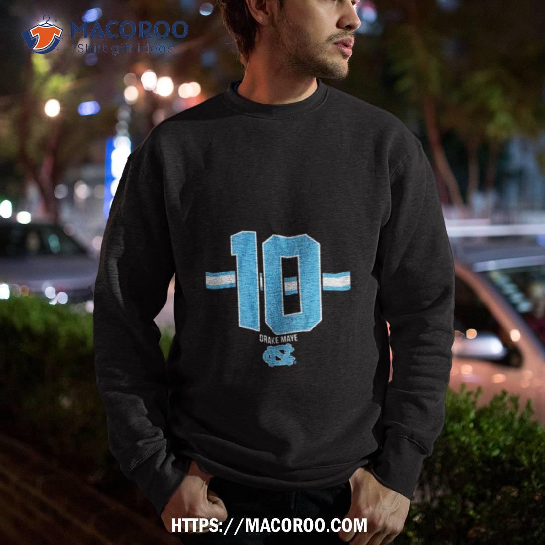 Official Unc Football Drake Maye 10 Shirt, hoodie, sweater, long