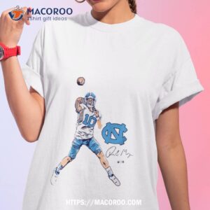 unc football drake maye superstar pose shirt tshirt 1