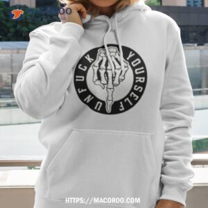 Unfuck Yourself Sarcastic Skeleton Graphic Halloween Shirt