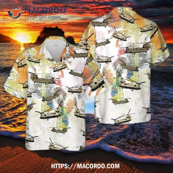 United States Army Boeing Ch-47 Chinook Hawaiian Shirt