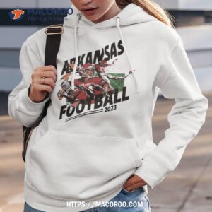 university of arkansas collection arkansas football top plays pockeshirt hoodie 3