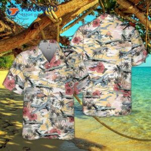 Us Air Force General Atomics Mq-9 Reaper Pocket Hawaiian Shirt