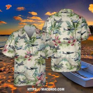 Us Air Force Lockheed C-130 Hercules Pocket Hawaiian Shirt