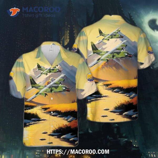 Us Air Force Lockheed Martin Mc-130e With Fulton Recovery System, 7th Sos Hawaiian Shirt