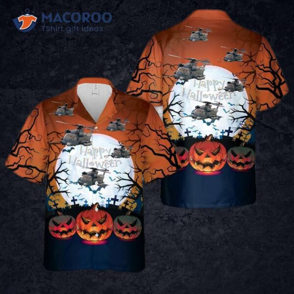 Us Air Force Mh53 Pave Low Halloween Hawaiian Shirt