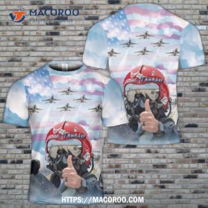 Us Air Force Thunderbirds 5 Thunder 3D T-Shirt