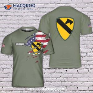 Us Army 1st Cavalry Division 3D T-Shirt