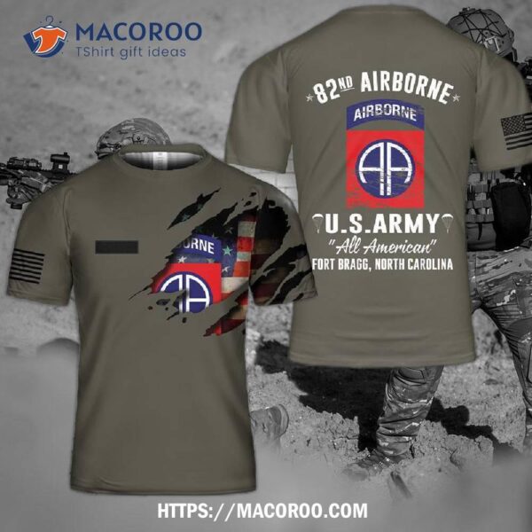 Us Army 82nd Airborne Division Fort Bragg Nc 3D T-shirt