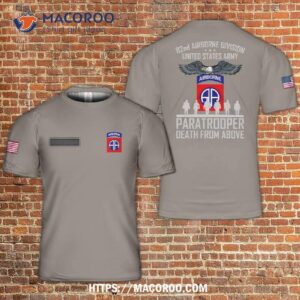 Us Army 82nd Airborne Paratrooper Veteran 3D T-Shirt