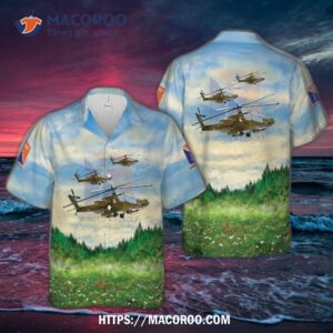 Us Army 8th Battalion, 229th Aviation Regiment Ah-64d Hawaiian Shirt