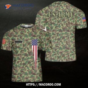 Us Army American Ww2 M1942 Frog Skin Jungle Camo 3D T-Shirt