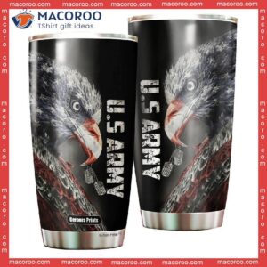 us army eagle american flag stainless steel tumbler 0