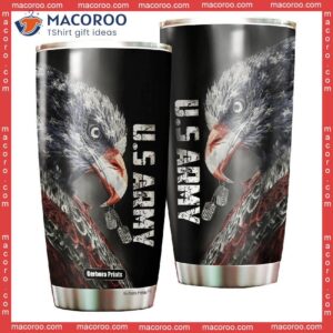 Us Army Eagle American Flag Stainless Steel Tumbler