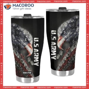 us army eagle american flag stainless steel tumbler 2