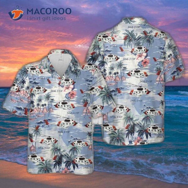 Us Coast Guard Sikorsky S-61r Hawaiian Shirt