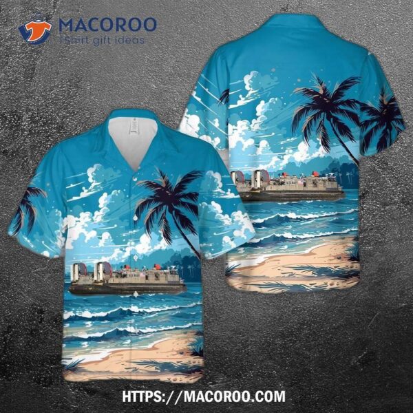 Us Navy Landing Craft Air Cushion Lcac-2 Hawaiian Shirt