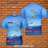 Us Navy Lima Flight Team Beechcraft T-34 Mentor 3D T-Shirt