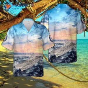 Us Navy Uss America (lha-6) America-class Amphibious Assault Ship Hawaiian Shirt