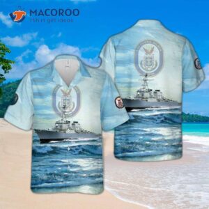 Us Navy Uss Curtis Wilbur (ddg-54) Arleigh Burke-class Guided Missile Destroyer Hawaiian Shirt