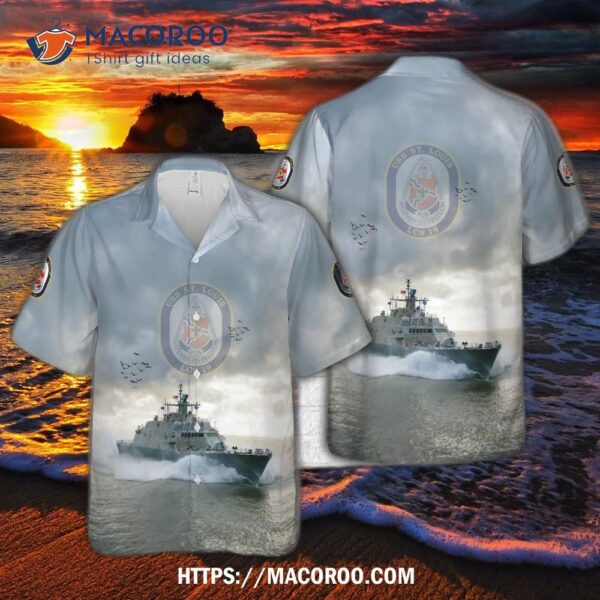 Us Navy Uss St. Louis (lcs-19) Freedom-class Littoral Combat Ship Hawaiian Shirt