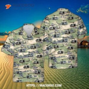 Usmc Uh-1n Twin Huey Hawaiian Shirt