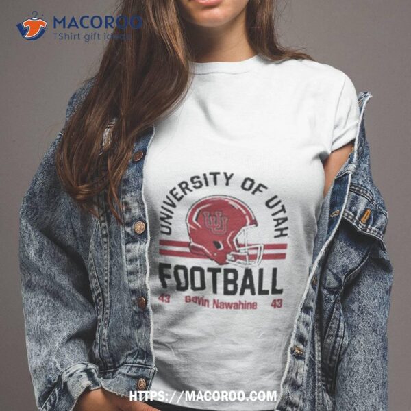 Utah Utes Gavin Nawahine 2023 Ncaa Football Shirt