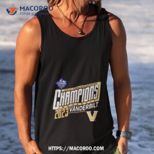 vanderbilt commodores 2023 sec baseball conference tournament champions shirt tank top