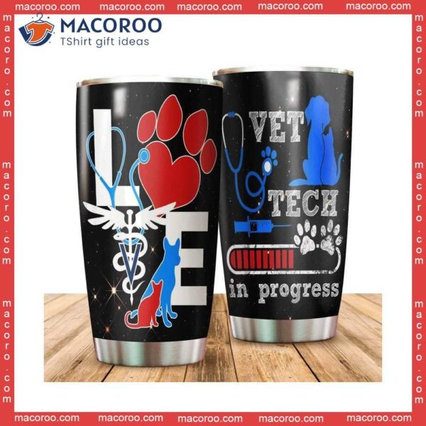 Vet Tech In Progess Stainless Steel Tumbler