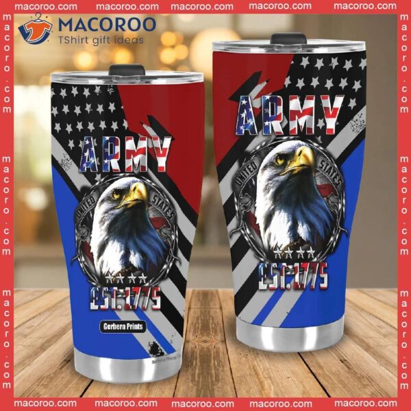 Veteran United States Army 1775 Stainless Steel Tumbler