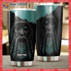 viking odin wotan special blue stainless steel tumbler 1