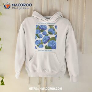 Vintage Blue Hydrangea Flower Markeshirt