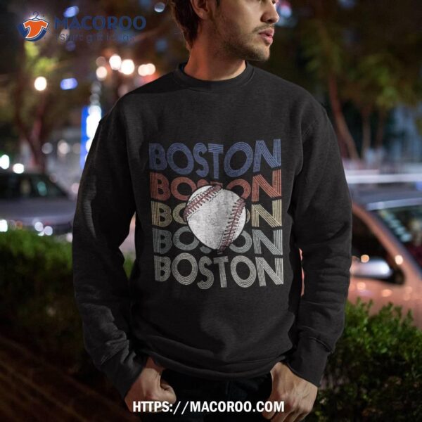 Vintage Boston Massachusetts Original Baseball Apparel Gift Shirt, Cricut Gifts For Dad