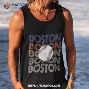 vintage boston massachusetts original baseball apparel gift shirt cricut gifts for dad tank top