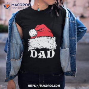Vintage Dad Christmas Santa Hat Family Matching Xmas Holiday Fathers Shirt, Christmas Gifts For Dad From Daughter